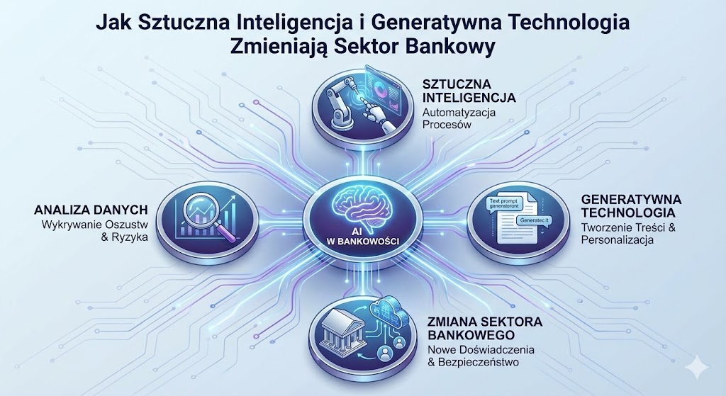 AI w Bankowości: Jak Sztuczna Inteligencja i Generatywna Technologia Zmieniają Sektor Bankowy