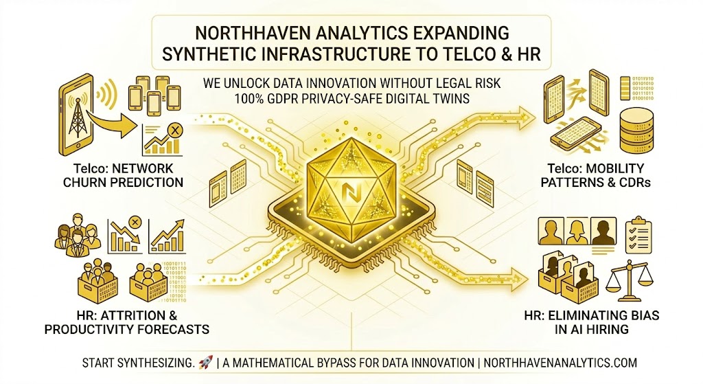 Telecom Data in 2026: How AI & Synthetic Data Are Transforming Telecommunications | Northhaven Analytics